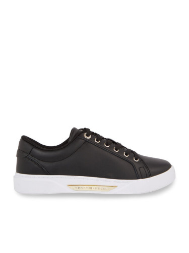 Tommy Hilfiger Сникърси Golden Hw Court Sneaker FW0FW07560 Черен