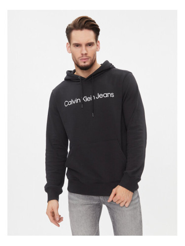 Calvin Klein Jeans Суитшърт J30J322551 Черен Regular Fit