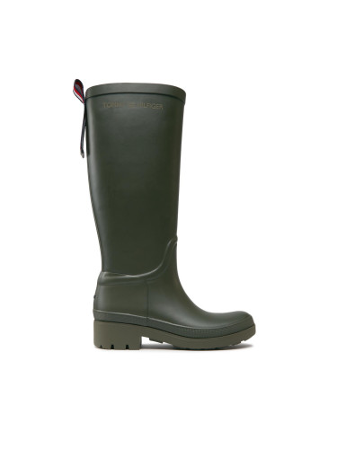 Боти Tommy Hilfiger Tommy Rubberboot FW0FW07665 Каки