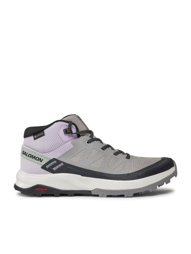 Туристически Salomon Outrise Mid GORE-TEX L47160600 Сив