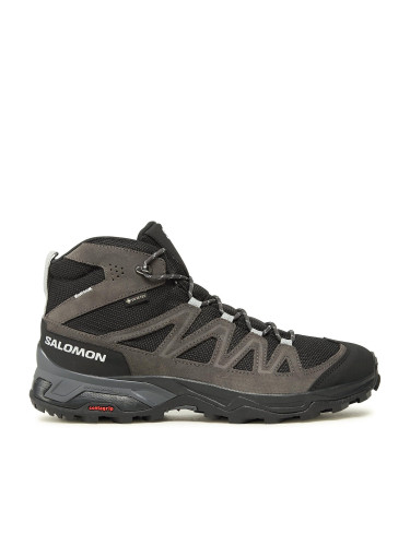 Туристически Salomon X Ward Leather Mid GORE-TEX L47181700 Сив