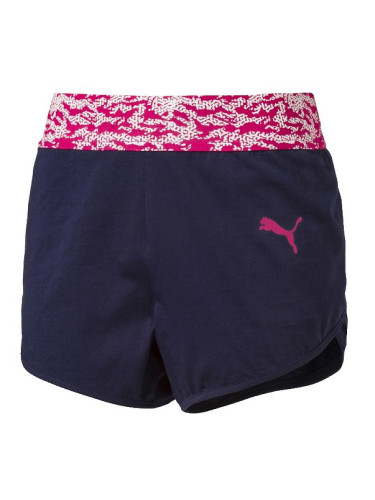ДЕТСКИ КЪСИ ПАНТАЛОНИ PUMA SU STYLE JERSEY G SHORT BLUE