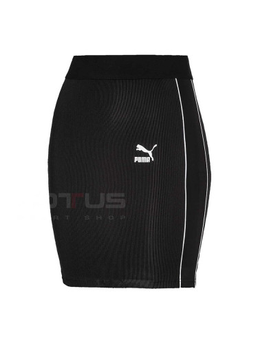 ДАМСКА ПОЛА PUMA CLASSICS RIB SKIRT BLACK