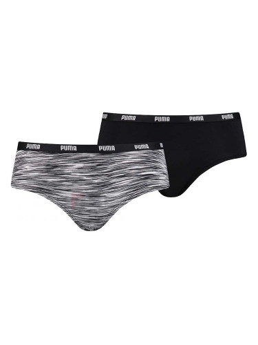 ДАМСКИ БИКИНИ PUMA HIPSTER 2P PACKED BOXER WHITE/BLACK