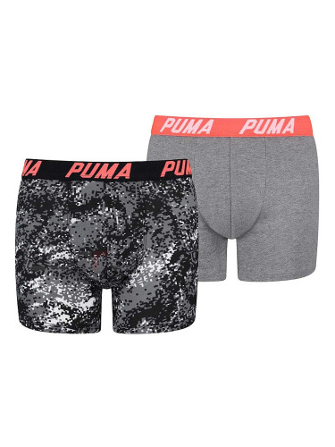 ДЕТСКИ БОКСЕР PUMA BOXER 2P SEASONAL BOXER GREY/BLACK
