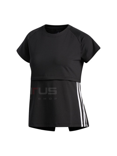 ДАМСКА ТЕНИСКА ADIDAS 3S CAP SLV TEE BLACK
