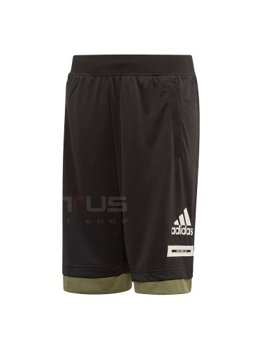ДЕТСКИ КЪСИ ПАНТАЛОНИ ADIDAS JB TR BOLD SH BLACK/GREEN