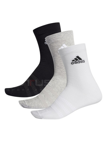 ЧОРАПИ ADIDAS LIGHT CREW 3PP G/W/B