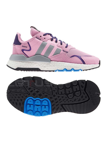 ДАМСКИ МАРАТОНКИ ADIDAS NITE JOGGER PINK/SILVER/PURPLE
