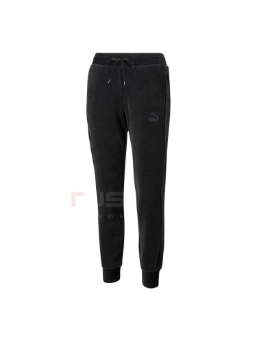 ДАМСКО ДОЛНИЩЕ PUMA ICONIC T7 VELOUR PANTS BLACK