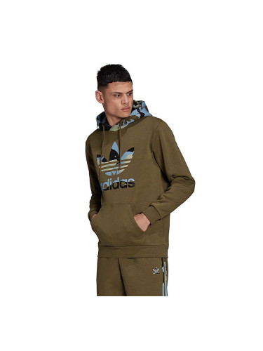 МЪЖКИ СУИТШЪРТ ADIDAS CAMO HOODY OLIVE