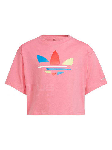 ДЕТСКА ТЕНИСКА ЗА МОМИЧЕ ADIDAS CROPPED TEE ROSE