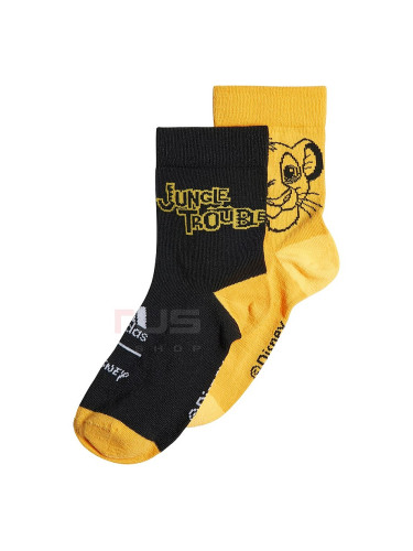 ДЕТСКИ ЧОРАПИ ADIDAS LION KING SOCKS BLACK/YELLOW