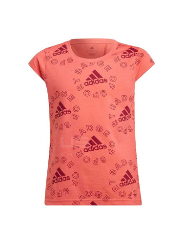 ДЕТСКА ТЕНИСКА ЗА МОМИЧЕ ADIDAS G LOGO T ESS ORANGE