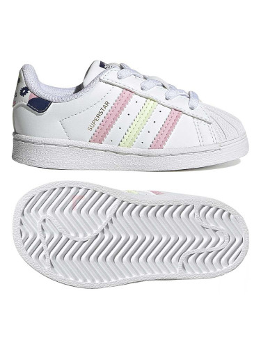 ДЕТСКИ ОБУВКИ ADIDAS ORIGINALS SUPERSTAR EL I WHITE/PINK