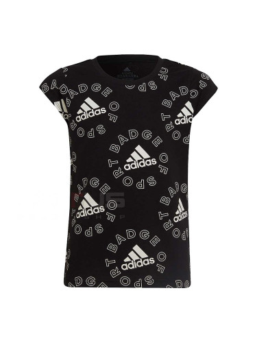 ДЕТСКА ТЕНИСКА ЗА МОМИЧЕ ADIDAS LOGO T ESS BLACK