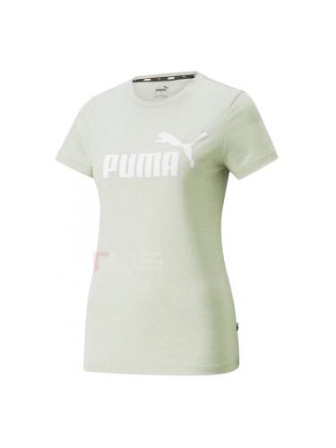 ДАМСКА ТЕНИСКА PUMA ESS LOGO HEATHER TEE MOSS