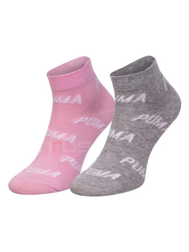 ДАМСКИ ЧОРАПИ PUMA UNISEX BWT QUARTER ROSE/GREY