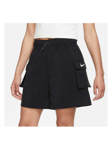 ДАМСКИ КЪСИ ПАНТАЛОНИ NIKE NSW ESSNTL WVN HR SHORT BLACK
