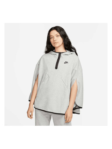 ДАМСКО ГОРНИЩЕ NIKE NSW TCH FLC ESSNTL PONCHO GREY