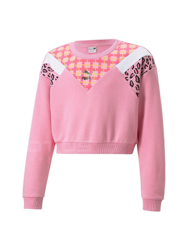 ДЕТСКА БЛУЗА PUMA CLASSICS 90S PREP CREW TR G PINK