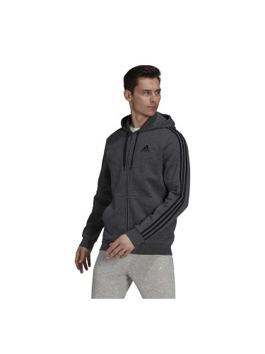 МЪЖКО ГОРНИЩЕ ADIDAS 3S FL FZ HD GREY HTHR