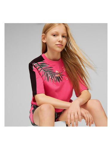 ДЕТСКА ТЕНИСКА ЗА МОМИЧЕ PUMA T7 VACAY QUEEN GRAPHIC TEE G PINK