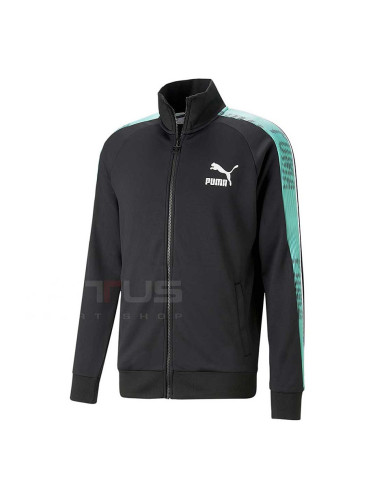 МЪЖКО ГОРНИЩЕ PUMA T7 SPORT TRACK JACKET PT BLACK/MINT