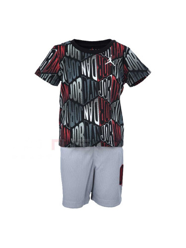 БЕБЕШКИ СПОРТЕН ЕКИП ЗА МОМЧЕ NIKE JORDAN RAG BLOCK AOP SHORT BLACK/GREY