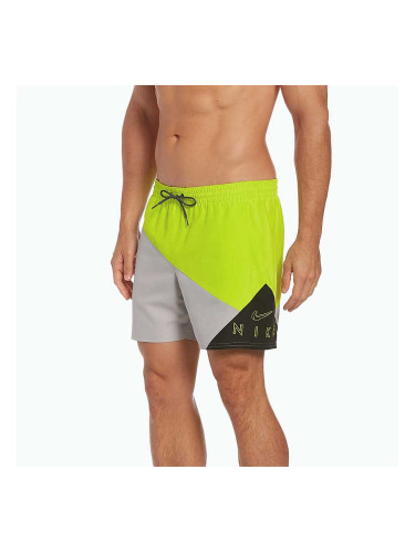 МЪЖКИ ПЛУВНИ ШОРТИ NIKE 5IN VOLLEY SHORT GREY/VOLT