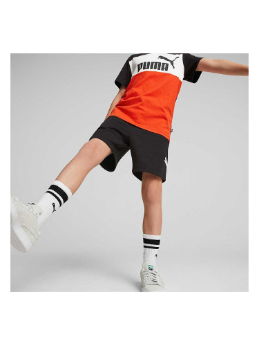 ДЕТСКИ КЪСИ ПАНТАЛОНИ ЗА МОМЧЕ PUMA POWER SHORTS TR CL B BLACK
