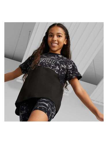 ДЕТСКА ТЕНИСКА ЗА МОМИЧЕ PUMA POWER SUMMER TEE G BLACK