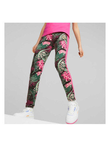 ДЕТСКИ КЛИН ЗА МОМИЧЕ PUMA T7 VACAY QUEEN AOP LEGGINGS G PINK/GREEN