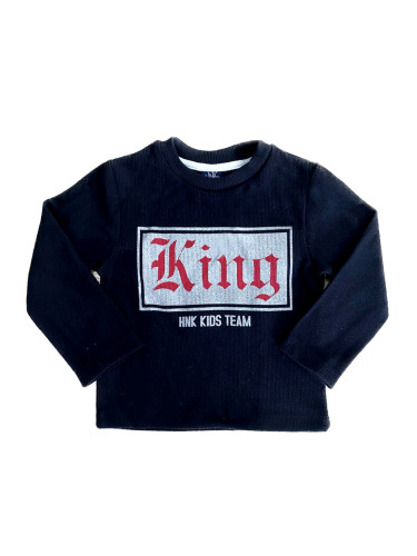 Детска блуза за момче в черно