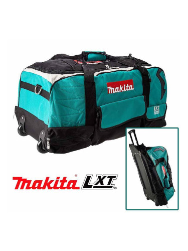 Сак за инструменти Makita LXT600, 660x310x300 мм, с колела и телескопична дръжка
