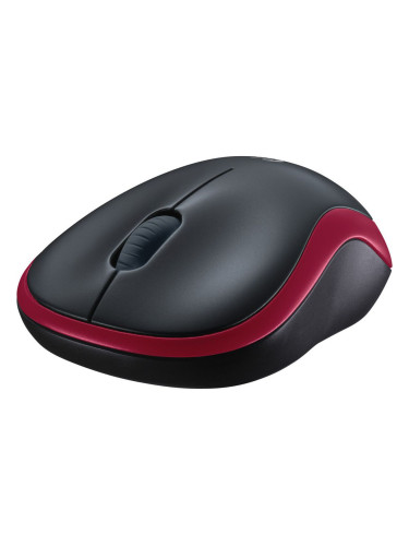 Безжична мишка Logitech M185 червена