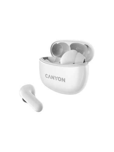 Безжични слушалки тапиCanyon TWS-5 бял