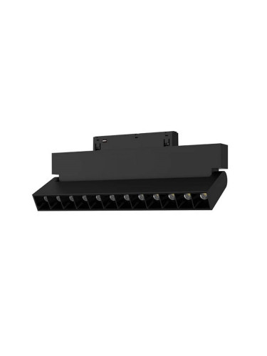 Магнитен LED прожектор за релса, 12W, 48VDC, 850lm, 4000K, неутрално бяла, BD60-03211, черен корпус