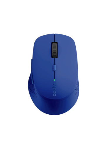 Мишка RAPOO M300, оптична(1600dpi), безжична(Bluetooth 4.0/2.4GHz), USB, синя, до 10м обхват