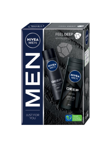 NIVEA MEN Deep подаръчен комплект (за тяло) за мъже