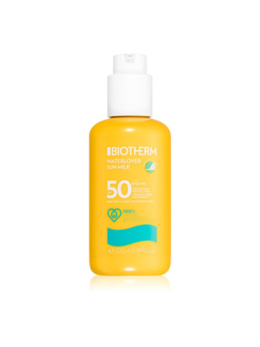 Biotherm Waterlover Sun Milk SPF 50 водоустойчив лосион за слънце SPF 50 унисекс 200 мл.