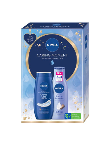 NIVEA Caring Moments подаръчен комплект (за подхранване и хидратация)