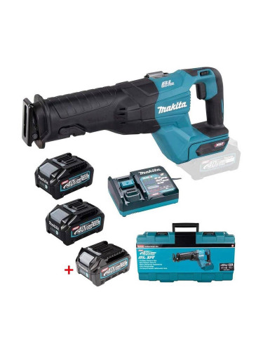 Саблен трион акумулаторен, безчетков, Makita JR001GM201, 40V, XGT, 2x4Ah, 32 мм ход на нож