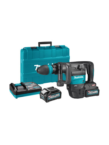 Къртач акумулаторен Makita HM001GM201, 40V, 2x4Ah, XGT, SDS-Max, 9.4 J
