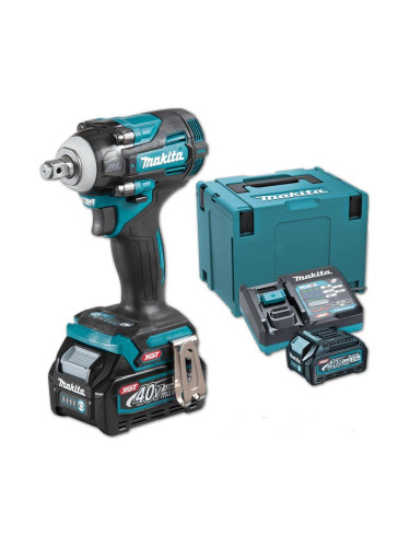 Гайковерт акумулаторен, безчетков, Makita TW005GD201, 40V, XGT, 2x2.5Ah, 630Nm