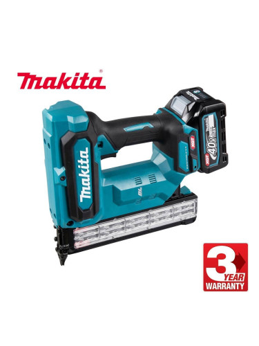 Такер акумулаторен за пирони Makita FN001GA201, 40V, 2x2Ah, XGT, 15-40 мм, безчетков мотор