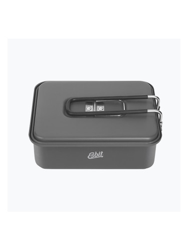 Комплект за готвене на твърдо гориво Esbit за 14G и 27G твърдо гориво 1100 ml алуминий