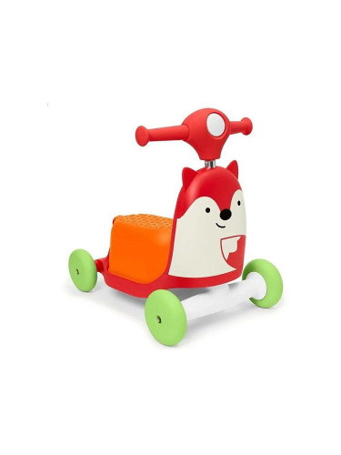 Skip Hop - Колело за бутане 3в1 ZOO лисица 3xAAA