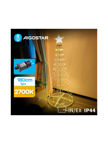 Aigostar-LED Екстериорна коледна декорация LED/3,6W/31/230V 2700K 180 см IP44