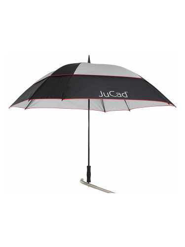 Jucad Umbrella Windproof With Pin Black/Silver/Red